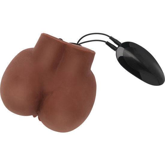 ACT - MASTURBADOR REALÍSTICO BIG ASS COM VIBRADOR MARROM - Toys "n" Us