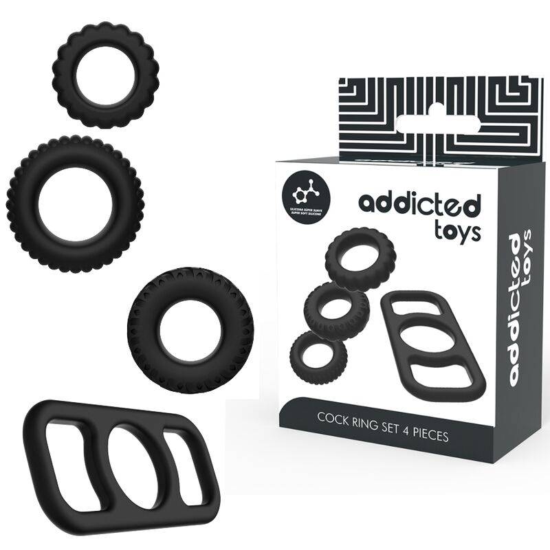 ADDICTED TOYS - CONJUNTO DE ANÉIS DE GALO 4 PEAS - Toys "n" Us