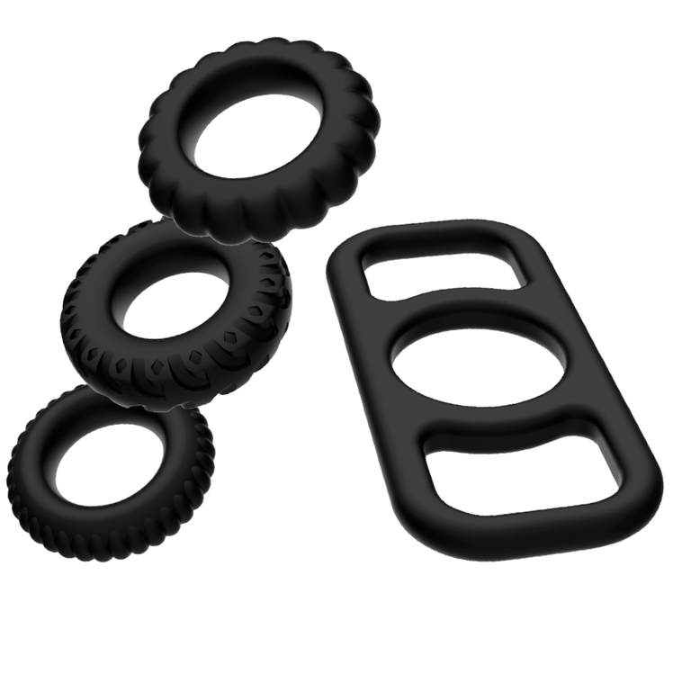 ADDICTED TOYS - CONJUNTO DE ANÉIS DE GALO 4 PEAS - Toys "n" Us