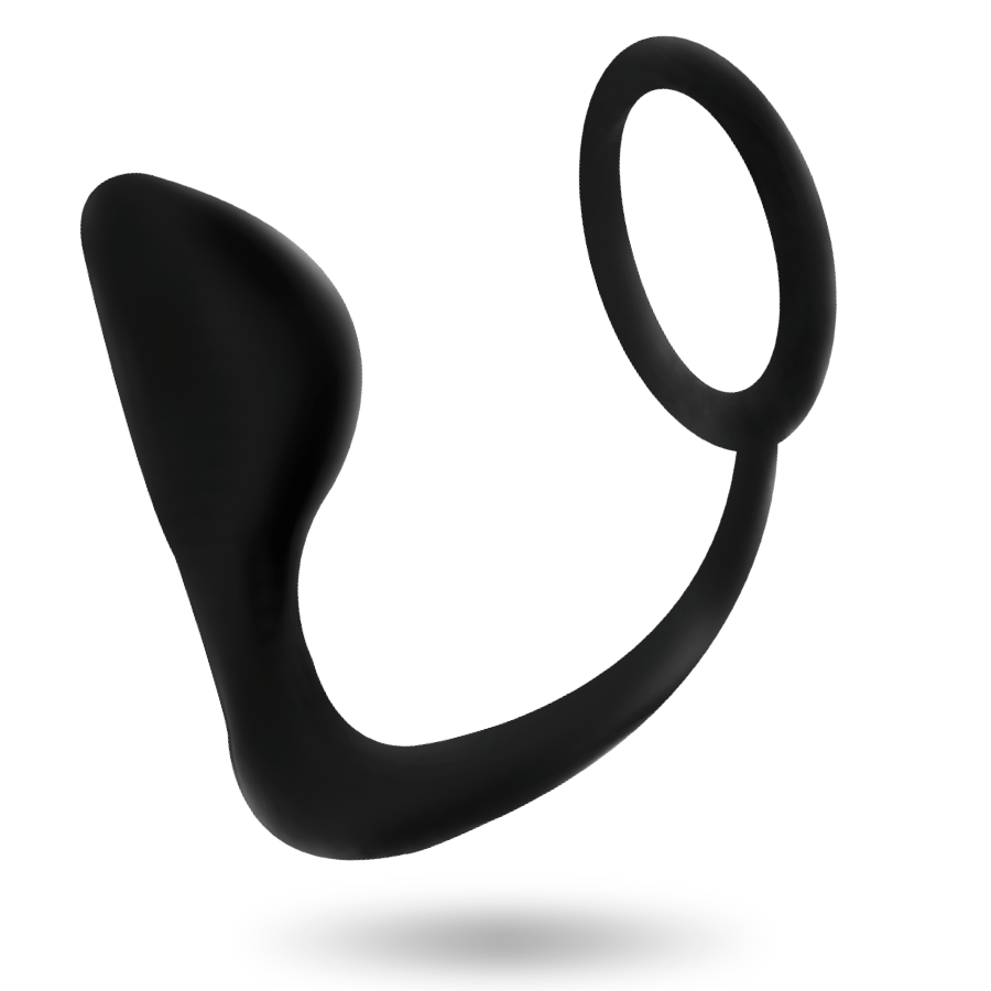 ADDICTED TOYS - PLUG ANAL COM ANEL DE PÊNIS PRETO - Toys "n" Us