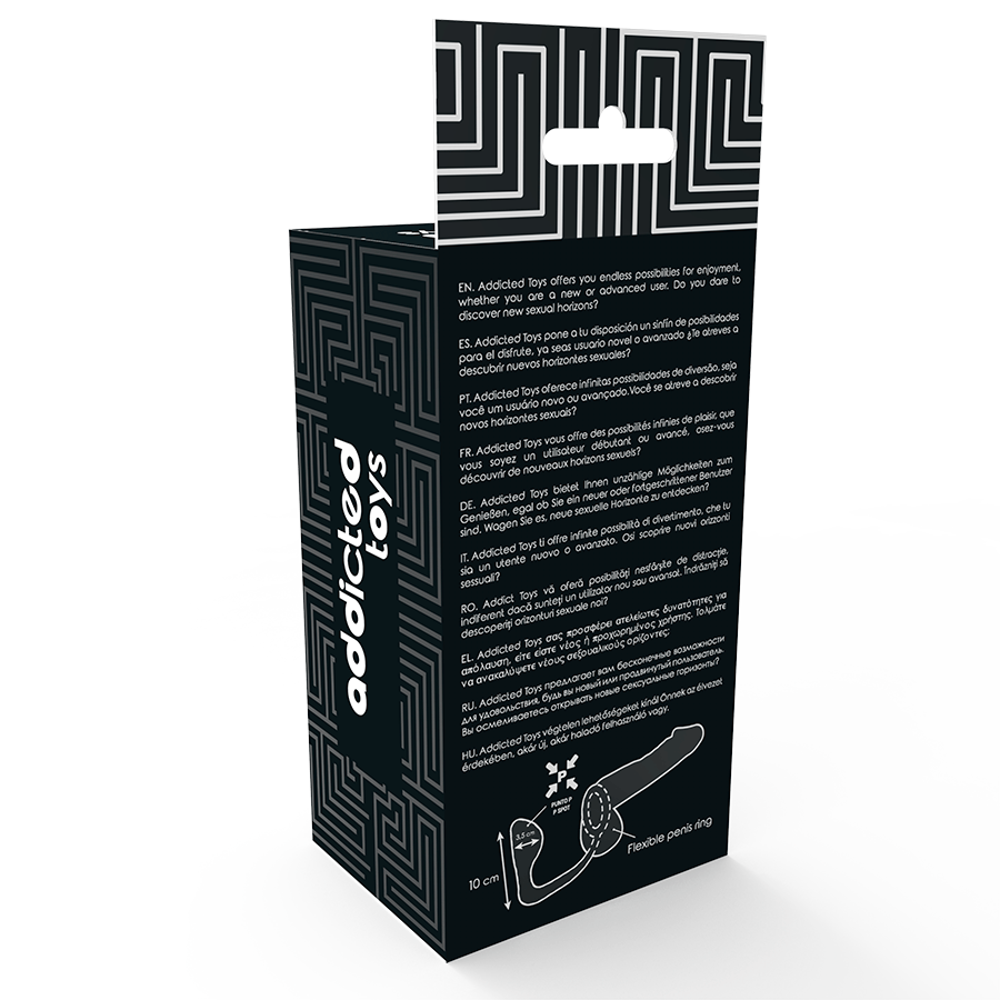 ADDICTED TOYS - PLUG ANAL COM ANEL DE PÊNIS PRETO - Toys "n" Us