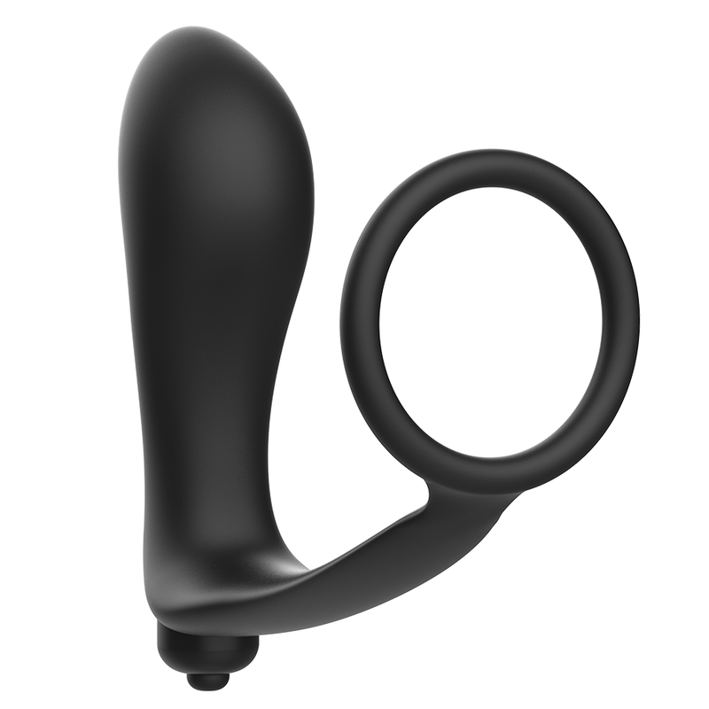ADDICTED TOYS - PLUG ANAL VIBRATÓRIO COM ANEL PARA PÊNIS - Toys "n" Us