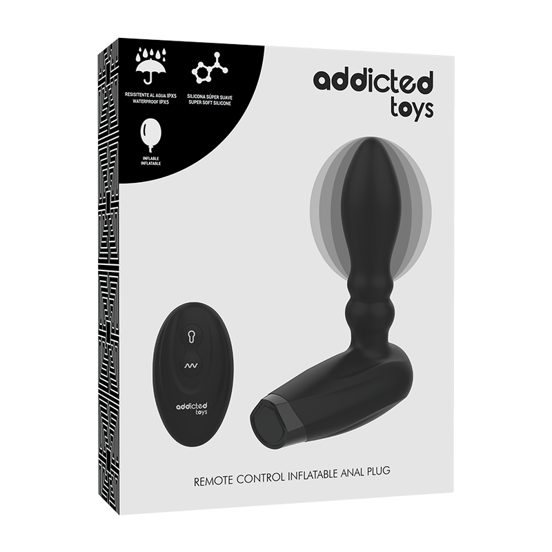ADDICTED TOYS - PLUGUE DE CONTROLE REMOTO INFLVEL - 10 MODOS DE VIBRAO - Toys "n" Us