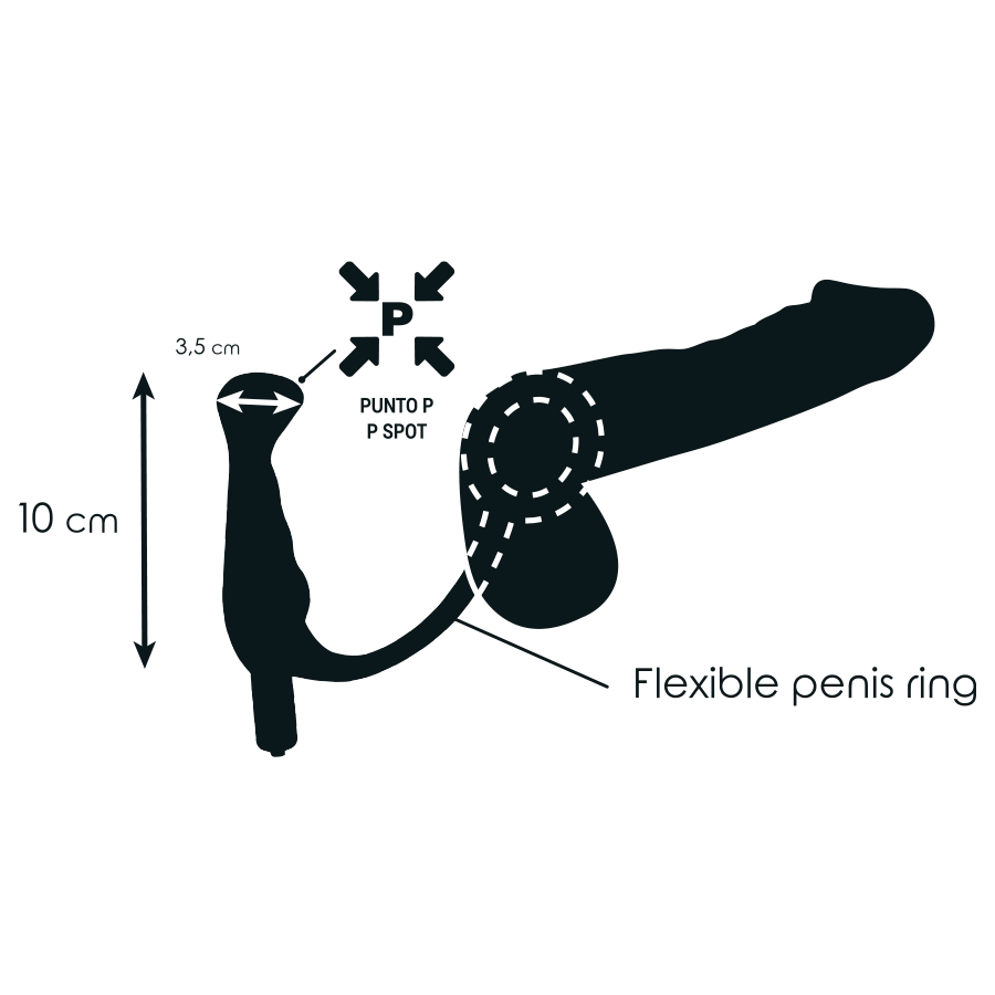 ADDICTED TOYS - VIBRADOR - PROST TICO PRETO 10 CM - Toys "n" Us