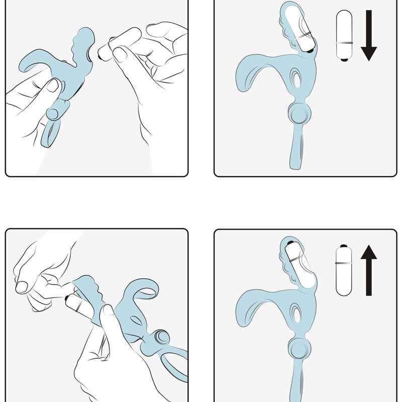ADRIEN LASTIC - ANEL SPARTACUS E BAINHA PARA PÊNIS COM VIBRADOR - Toys "n" Us