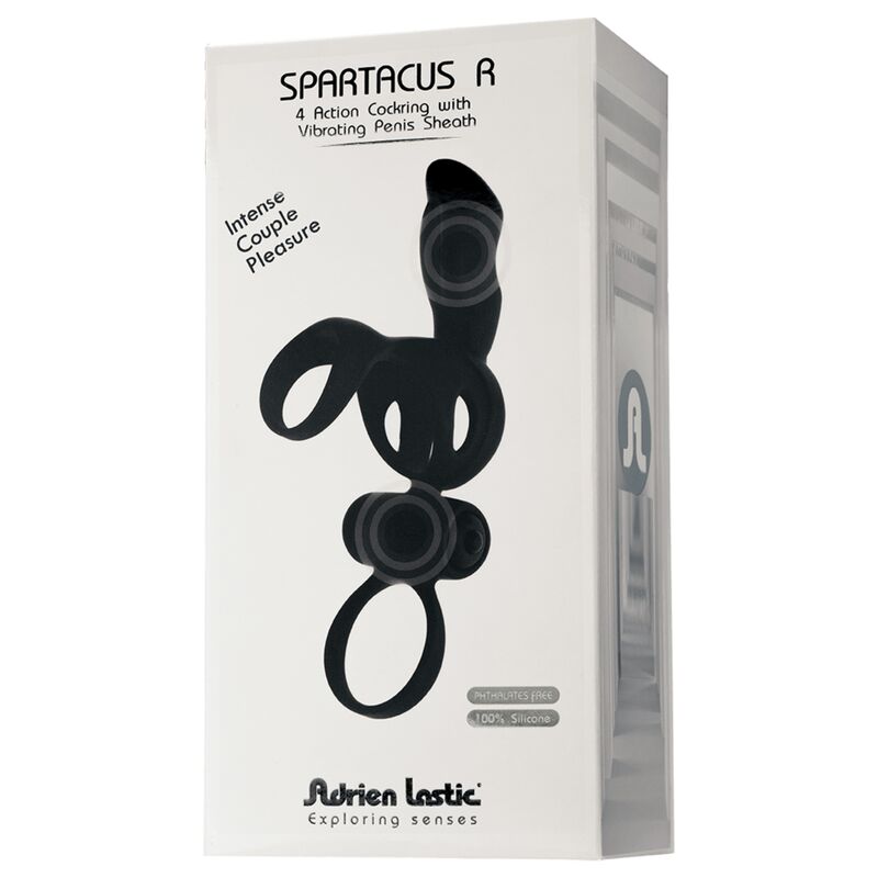 ADRIEN LASTIC - ANEL SPARTACUS E BAINHA PARA PÊNIS COM VIBRADOR - Toys "n" Us