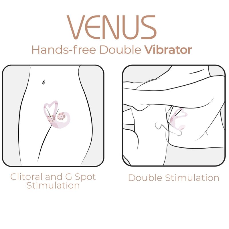 ADRIEN LASTIC - VENUS DOUBLE CLITORIS & G - SPOT STIMULATOR FREE APP PINK - Toys "n" Us