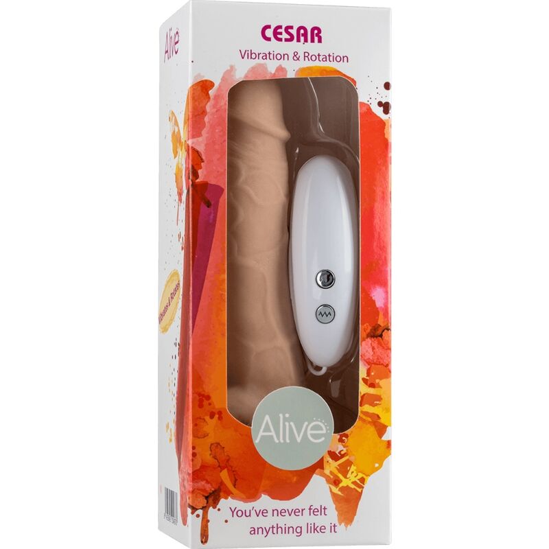 ALIVE - CESAR REALISTIC PENIS VIBRATOR & ROTATOR 17.5 CM - Toys "n" Us