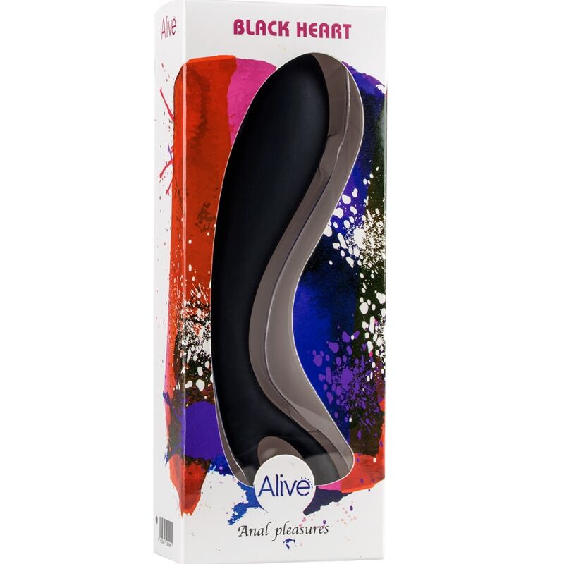 ALIVE - MASSAGEM ANAL CORAÇÃO NEGRO 15 CM - Toys "n" Us