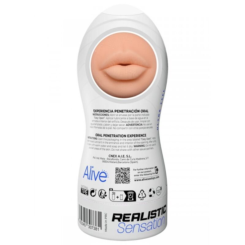 ALIVE - MAXI FLEX MASTURBADOR MASCULINO ORAL TAMANHO L - Toys "n" Us