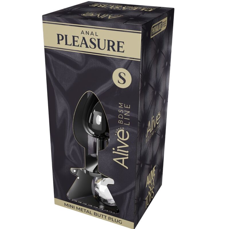 ALIVE - MINI PLUG PRAZER ANAL METAL BRANCO TAMANHO S - Toys "n" Us