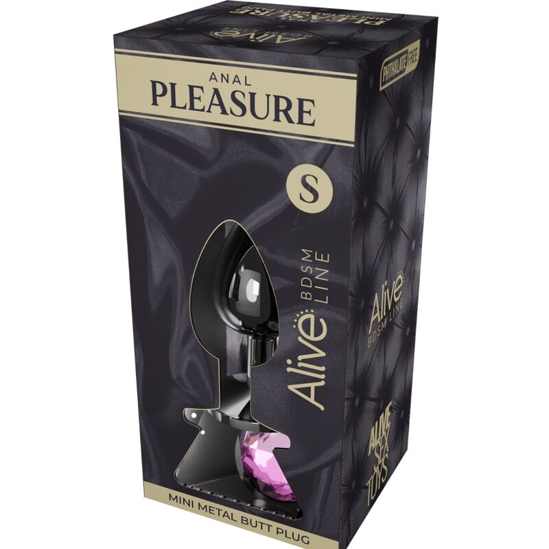 ALIVE - MINI PLUG PRAZER ANAL METAL ROSA TAMANHO S - Toys "n" Us