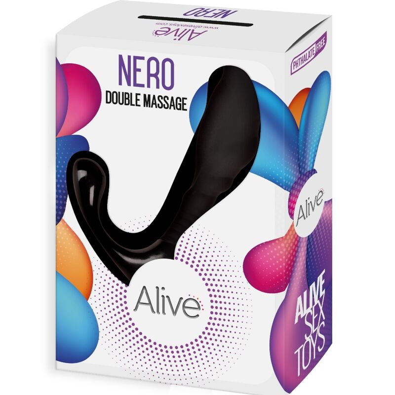ALIVE - NERO DUPLO MASSAGER ANAL E PROSTÁTICO - Toys "n" Us