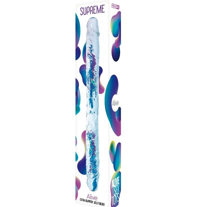 ALIVE - PÉNIS SUPREMO REALISTA TRANSPARENTE 38,5 CM - Toys "n" Us