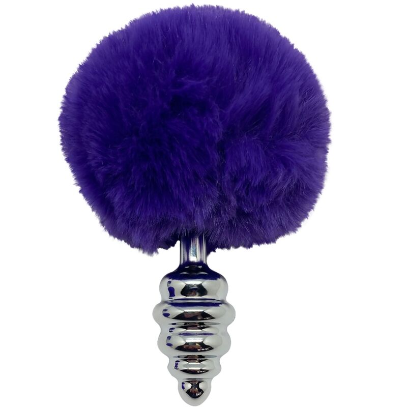 ALIVE - PLUG DE PRAZER ANAL ESPIRAL METAL FLUFFY DARK VIOLETA TAMANHO L - Toys "n" Us