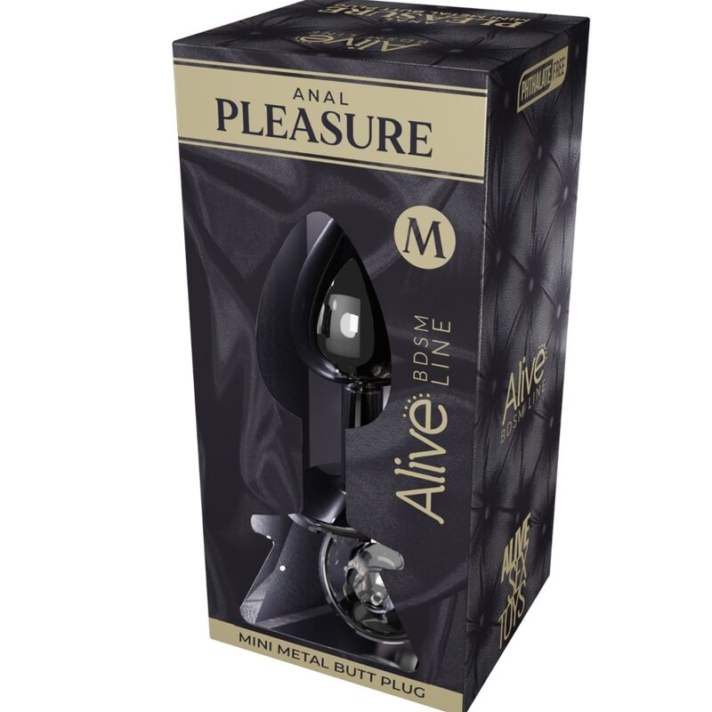 ALIVE - PRAZER ANAL MINI PLUG METAL BRANCO TAMANHO M - Toys "n" Us