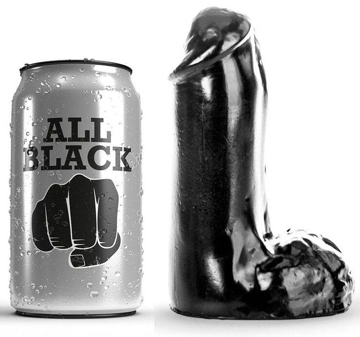 ALL BLACK - DILDO REALÍSTICO 13 CM - Toys "n" Us