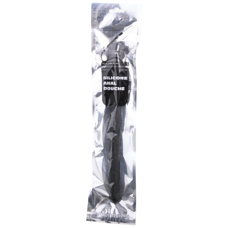 ALL BLACK - ROLHA DE SISTEMA DE SILICONE ANAL PARA CHUVEIRO 27 CM - Toys "n" Us