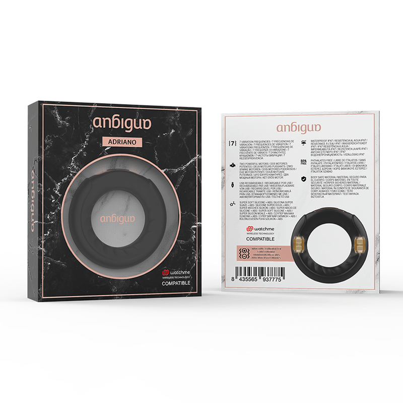 ANBIGUO - ANEL VIBRADOR ADRIANO COMPATÍVEL COM A TECNOLOGIA WATCHME WIRELESS - Toys "n" Us