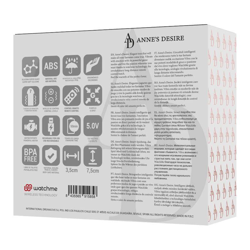 ANNE'S DESIRE - EGG TECNOLOGIA DE CONTROLE REMOTO WATCHME PRETO - Toys "n" Us