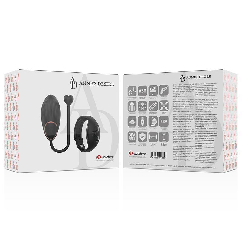 ANNE'S DESIRE - EGG TECNOLOGIA DE CONTROLE REMOTO WATCHME PRETO - Toys "n" Us