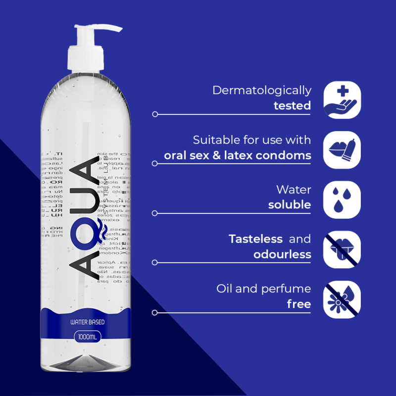 AQUA QUALITY - WATER BASED LUBRICANT 1000 ML - Toys "n" Us