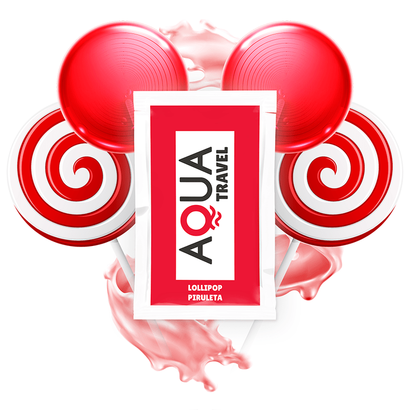 AQUA TRAVEL - LUBRIFICANTE À BASE DE ÁGUA SABOR PIRULITO 6 ML - Toys "n" Us