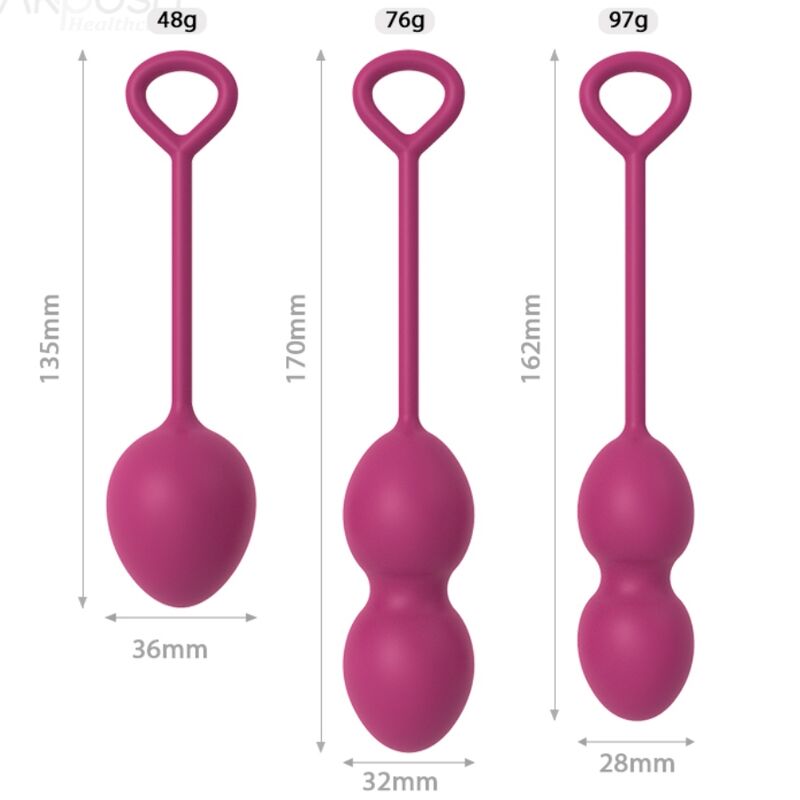 ARMONY - ANABIOSIS VAGINAL DUMBBELL 3 LEVELS BURGUNDY - Toys "n" Us