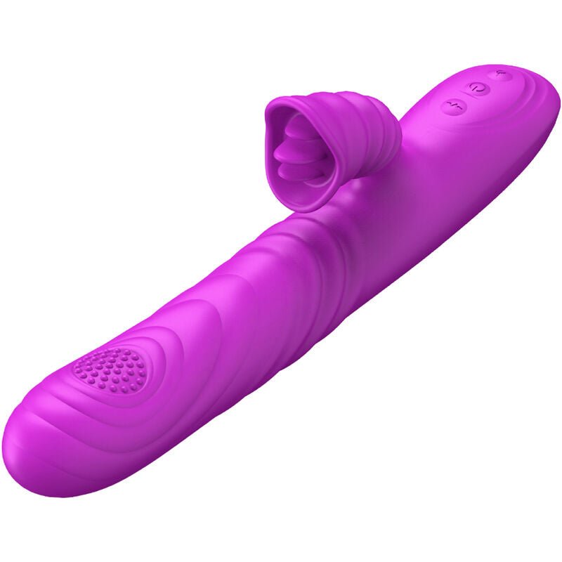 ARMONY - ANGELIA MULTIFUNCTION VIBRATOR WITH STIMULATING TONGUE VIOLET HEAT EFFECT - Toys "n" Us
