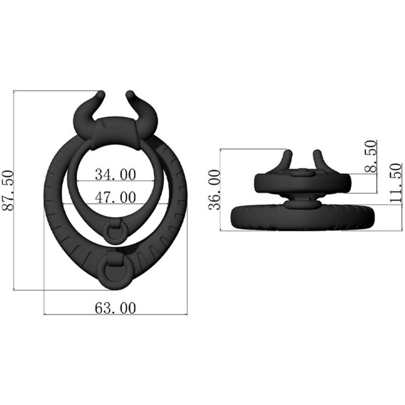 ARMONY - BULL'S PASION RING BLACK - Toys "n" Us