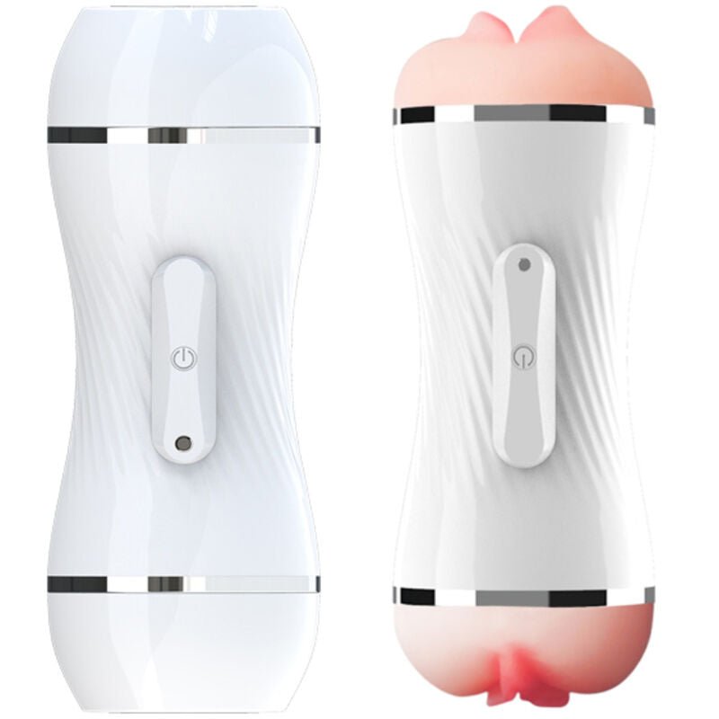 ARMONY - DOUBLE VAGINA & MOUTH VIBRATOR MASTURBATOR WHITE - Toys "n" Us