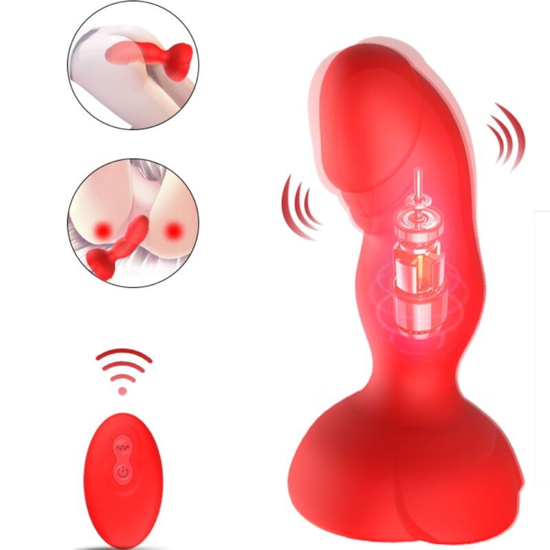 ARMONY - EXTREME A BLOOM ROSE VIBRATOR & ANAL PLUG REMOTE CONTROL RED - Toys "n" Us