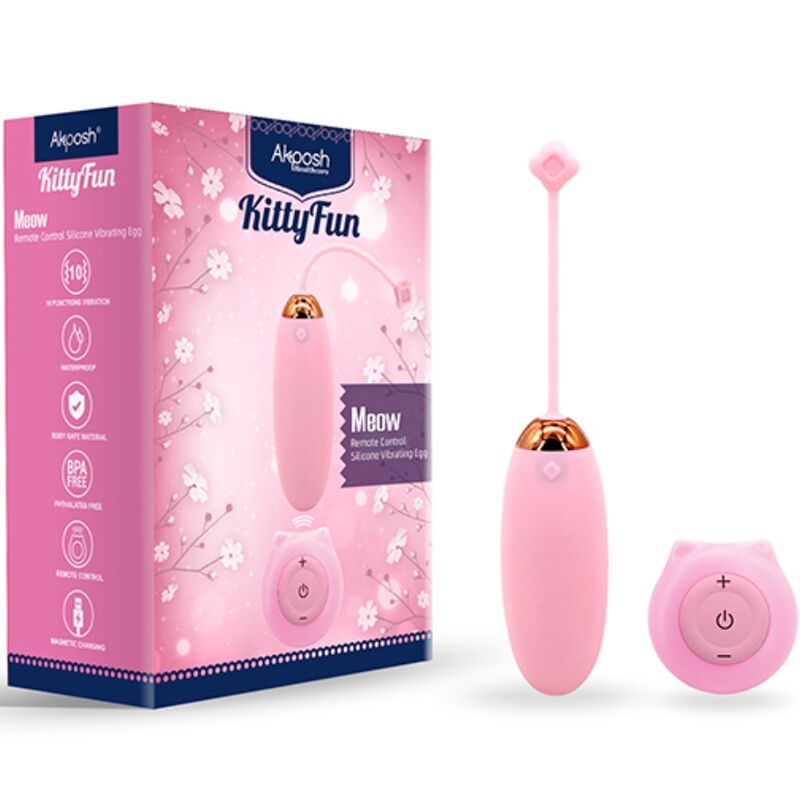 ARMONY - KITTY FUN EGG VIBRATOR REMOTE CONTROL 10 VIBRATIONS PINK - Toys "n" Us