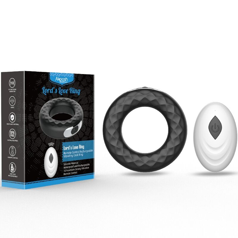 ARMONY - LORD'S LOVE RING VIBRATOR REMOTE CONTROL BLACK - Toys "n" Us