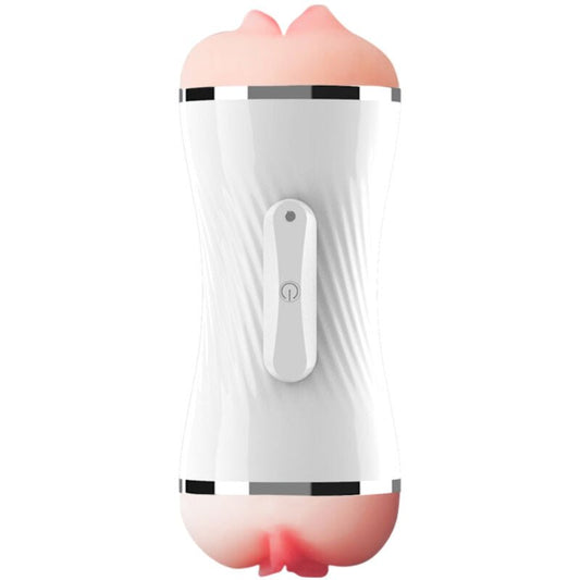 ARMONY - MASTURBADOR VIBRADOR DUPLO VAGINA E BOCA BRANCO - Toys "n" Us