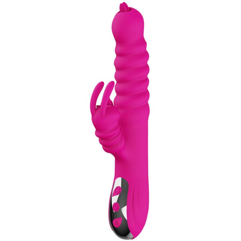 ARMONY - RABBIT DOUBLE TONGUE MULTIFUNCTION VIBRATOR FUCHSIA HEAT EFFECT - Toys "n" Us