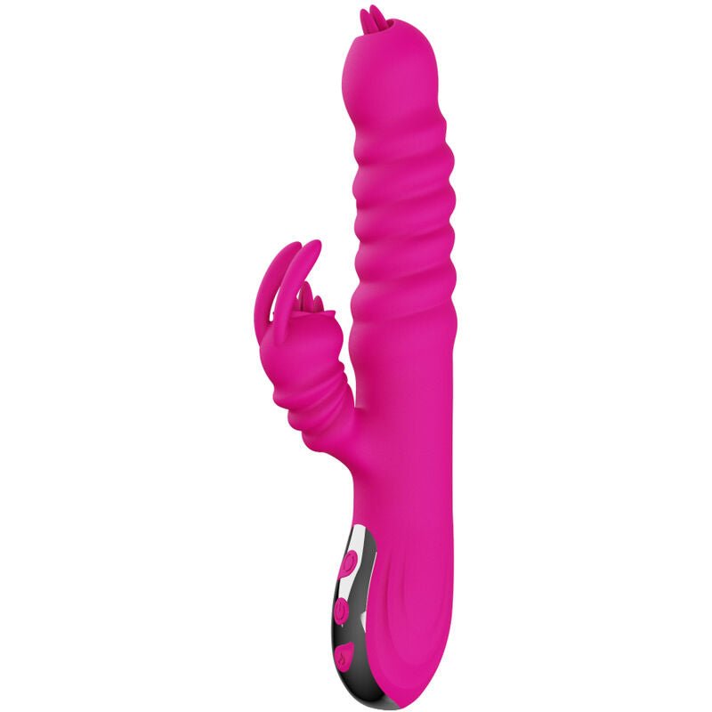 ARMONY - RABBIT DOUBLE TONGUE MULTIFUNCTION VIBRATOR FUCHSIA HEAT EFFECT - Toys "n" Us