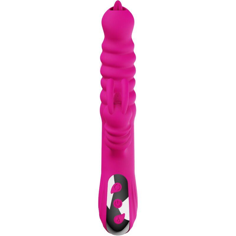 ARMONY - RABBIT DOUBLE TONGUE MULTIFUNCTION VIBRATOR FUCHSIA HEAT EFFECT - Toys "n" Us