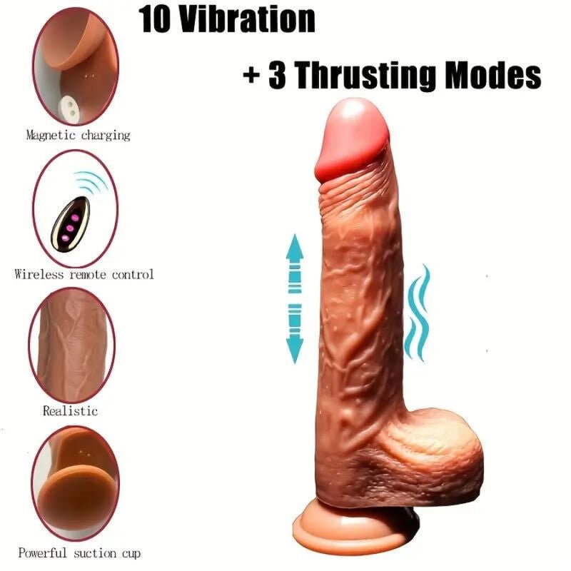 ARMONY - REALISTIC DILDO VIBRATOR & THRUSTING REMOTE CONTROL 22.5 CM - Toys "n" Us