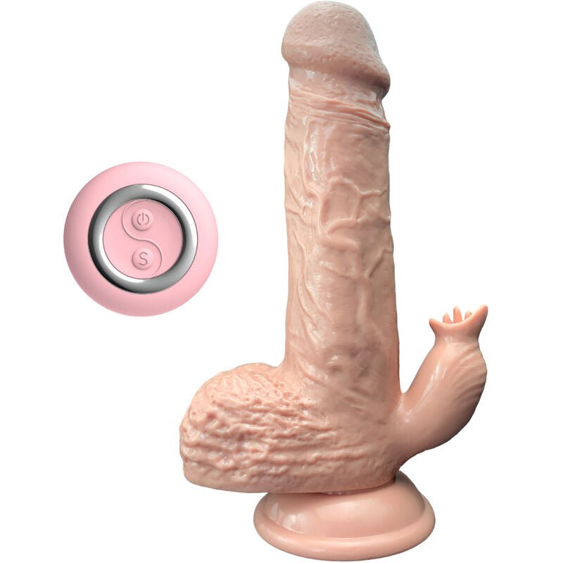 ARMONY - REALISTIC VIBRATOR & THRUSTING DILDO WITH TONGUE STIMULATOR 19 CM - Toys "n" Us