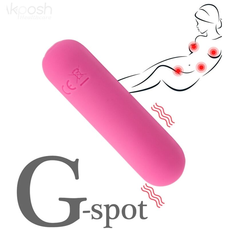 ARMONY - SPLASH HAHA VIBRATOR BULLET SILICONE 10 VIBRATIONS 75 X 19 CM PINK - Toys "n" Us