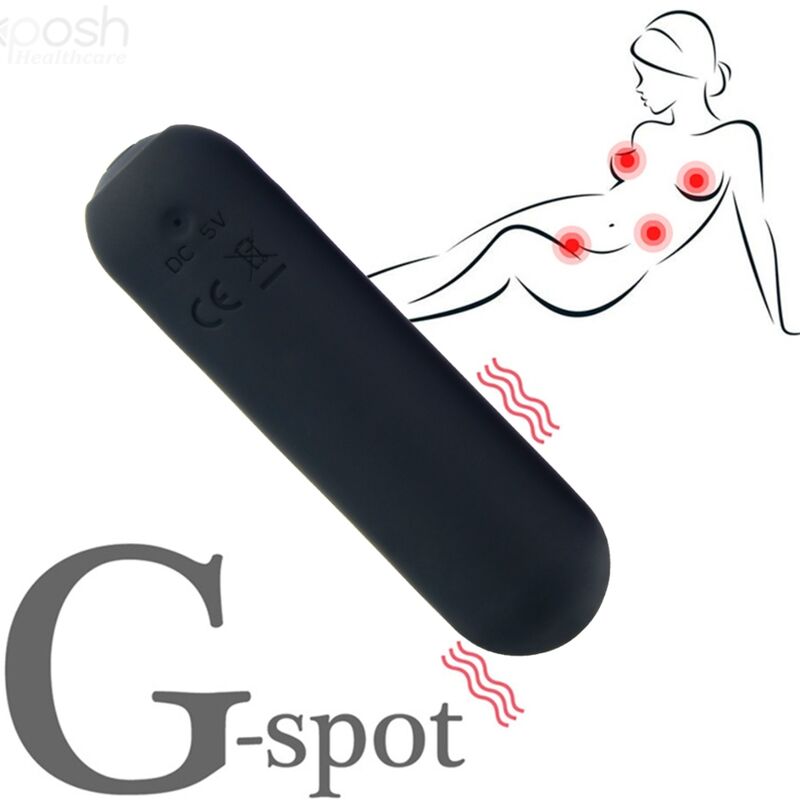 ARMONY - SPLASH JOIE VIBRATOR BULLET SILICONE REMOTE CONTROL 10 VIBRATIONS 75 X 19 CM BLACK - Toys "n" Us