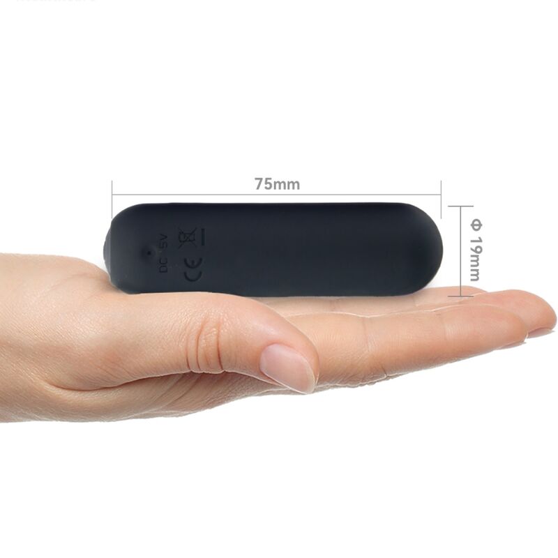 ARMONY - SPLASH JOIE VIBRATOR BULLET SILICONE REMOTE CONTROL 10 VIBRATIONS 75 X 19 CM BLACK - Toys "n" Us