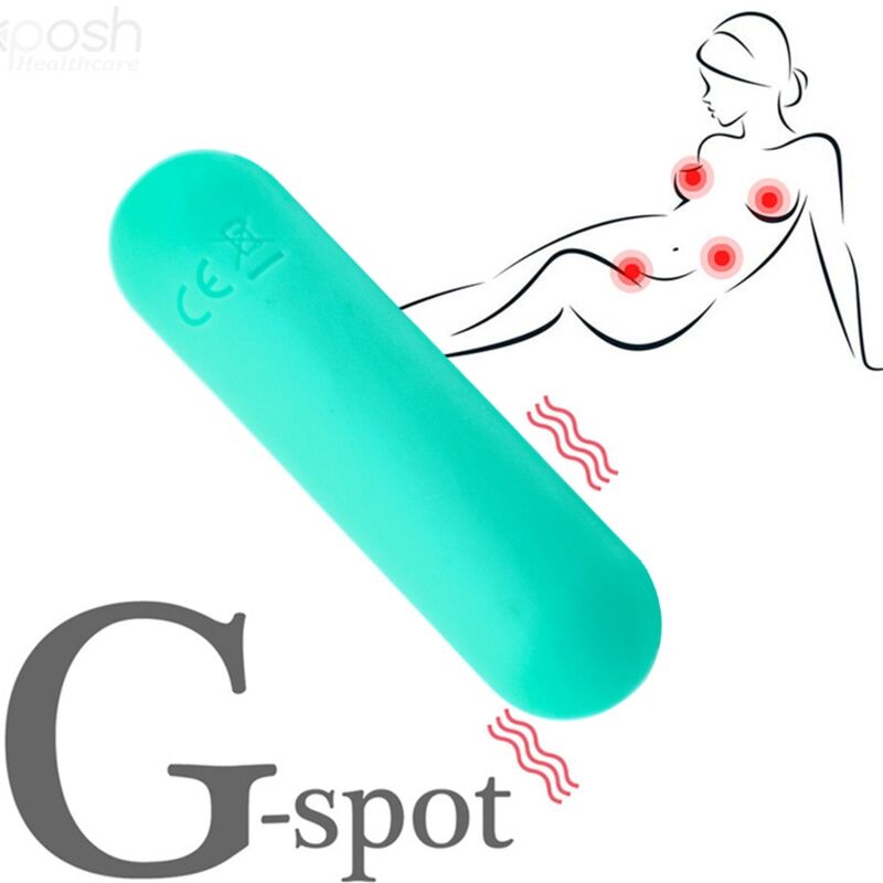 ARMONY - SPLASH JOLINE VIBRATOR BULLET SILICONE REMOTE CONTROL 10 VIBRATIONS 65 X 15 CM GREEN - Toys "n" Us