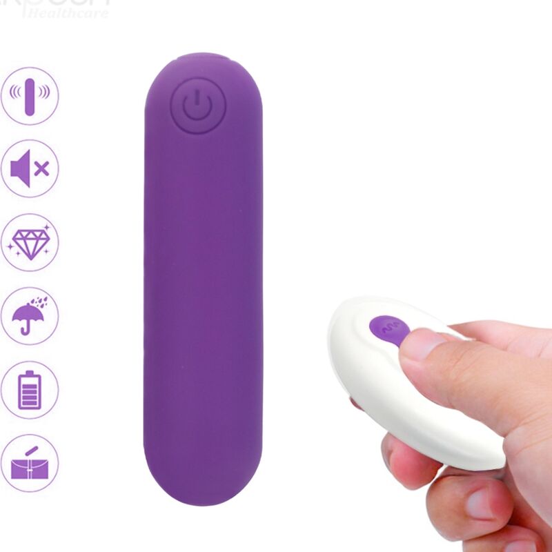ARMONY - SPLASH JOLINE VIBRATOR BULLET SILICONE REMOTE CONTROL 10 VIBRATIONS 6.5 X 1.5 CM PURPLE - Toys "n" Us