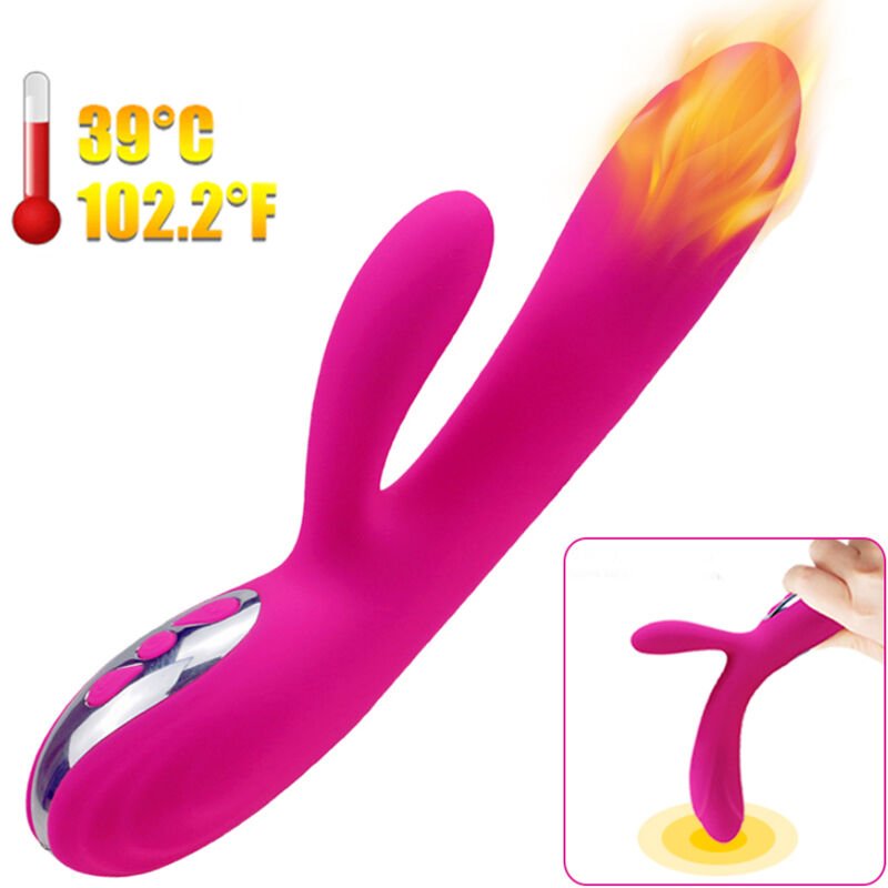 ARMONY - VIBRADOR E ESTIMULADOR FLEXÍVEL COM EFEITO DE CALOR FÚCSIA - Toys "n" Us