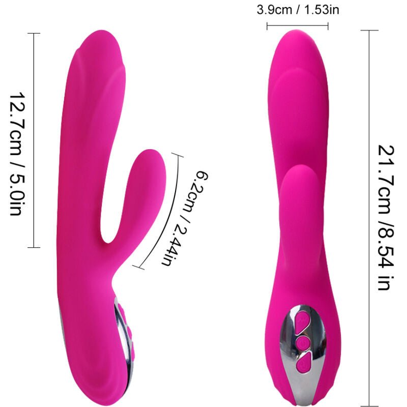 ARMONY - VIBRADOR E ESTIMULADOR FLEXÍVEL COM EFEITO DE CALOR FÚCSIA - Toys "n" Us