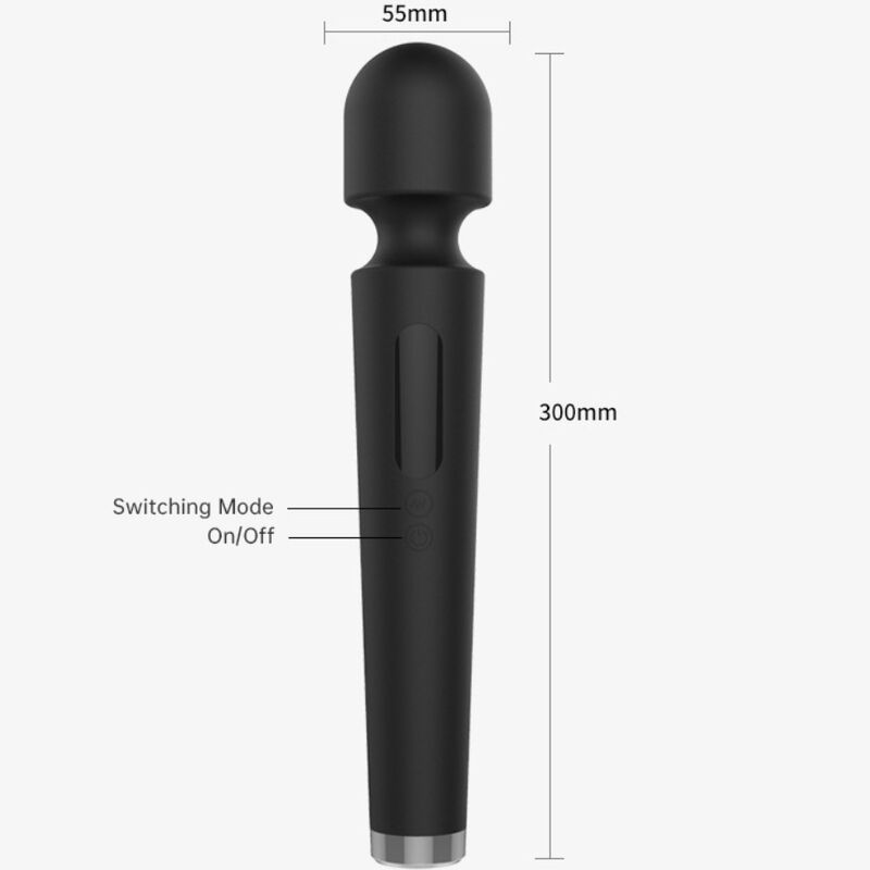 ARMONY - X POWER LARGE MASSAGER & VIBRATOR 7 VIBRATIONS BLACK - Toys "n" Us