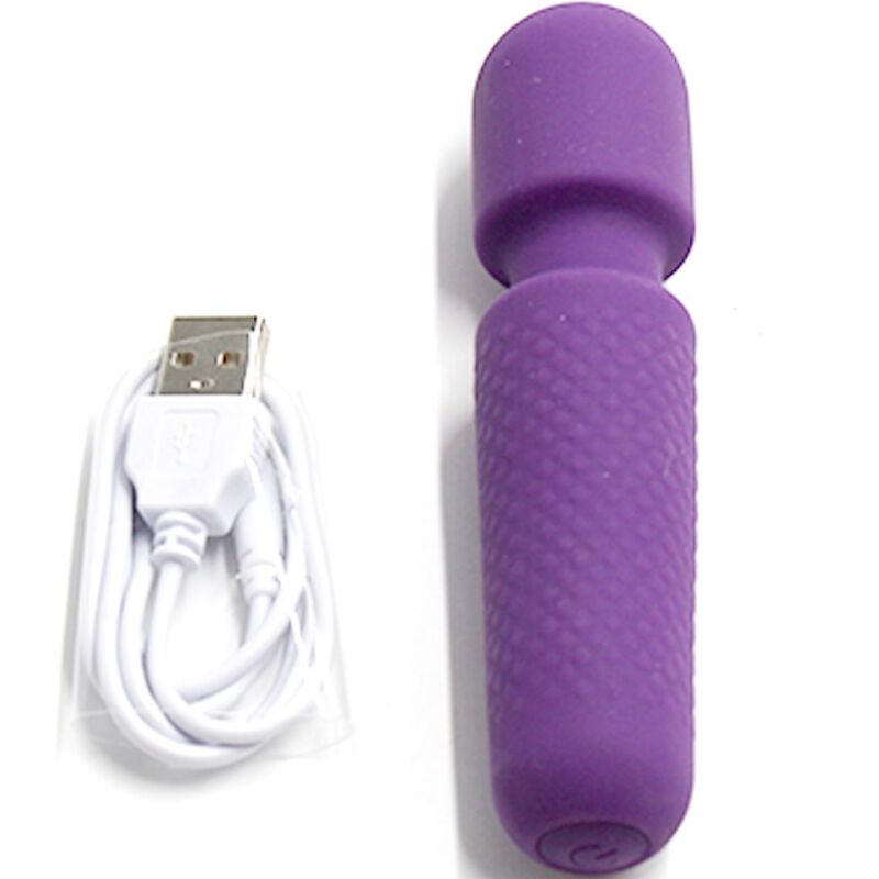 ARMONY - YOUR MAGIC MASSAGER & VIBRATOR RECHARGEABLE 10 VIBRATIONS WAND DOTS PURPLE - Toys "n" Us