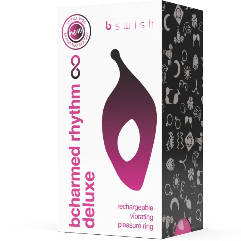 B SWISH - BCHARMED RHYTHM INFINITE DELUXE PENIS RING 15 VIBRATIONS BLACK - Toys "n" Us